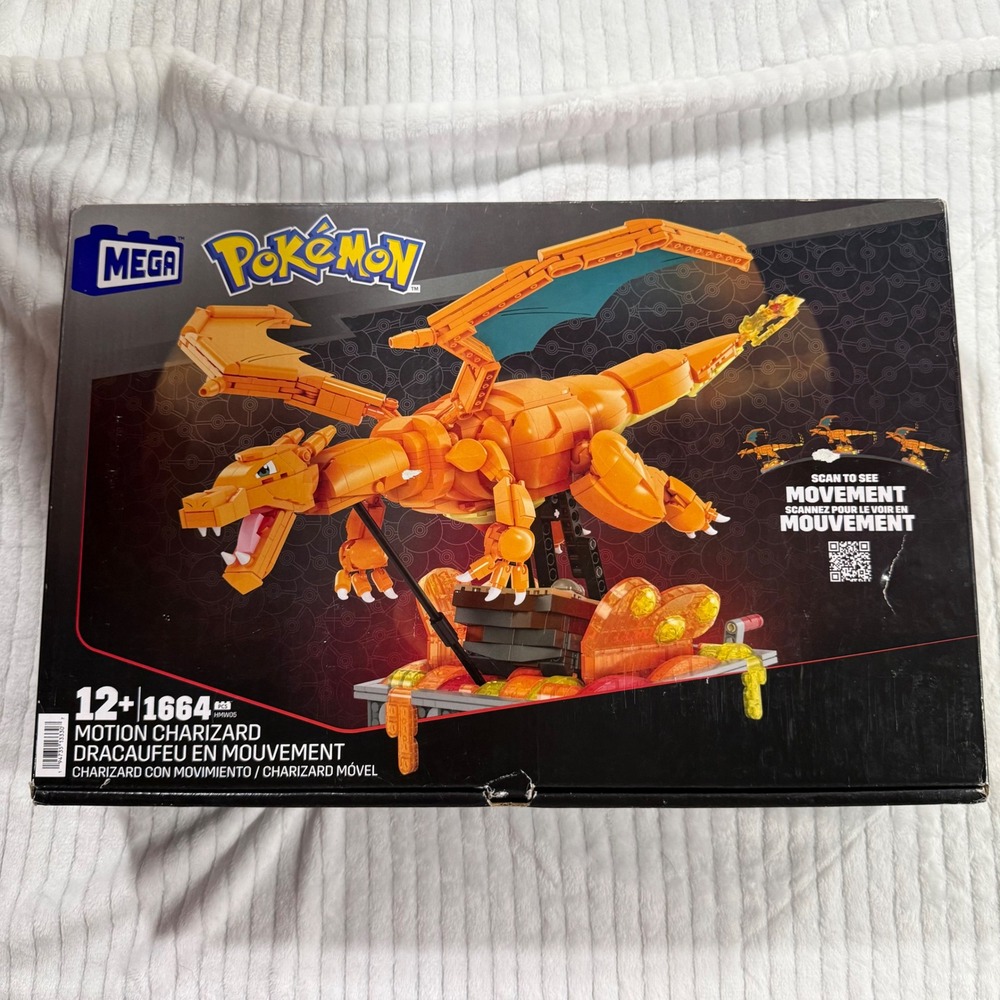 Mega Pokemon Motion Charizard Building Set 1664 Pcs HMW05 Mechanized Model